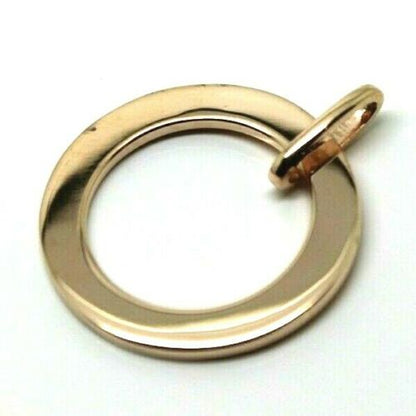 Genuine 9ct Yellow or Rose or White Gold Personalised & Engraved Circle Pendant