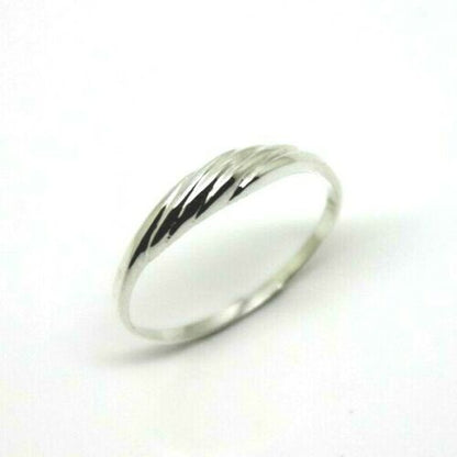 Genuine New Sterling Silver Delicate Dome Ring