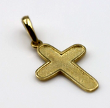Genuine Small 14ct 14K Yellow Gold Cross Pendant or Charm*Free express post oz