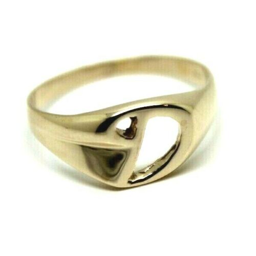 Genuine, Solid 9ct 9k Yellow Or Rose Or White Gold 375 Large Initial Ring D