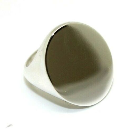 Genuine Size 6 / M Sterling Silver Solid Heavy Signet Ring 20mm X 16mm