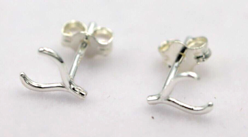 Kaedesigns New Sterling Silver Small Size Wishbone Stud Earrings