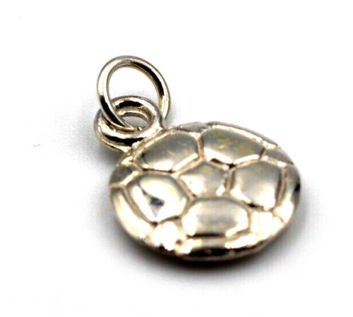 Genuine Sterling Silver 925 Soccer Ball Pendant Or Charm