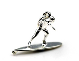 Kaedesigns New Sterling Silver Solid Surfer Pendant / Charm - Free post