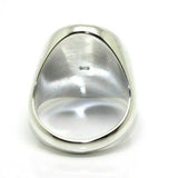 Genuine Size 6 / M Sterling Silver Solid Heavy Signet Ring 20mm X 16mm