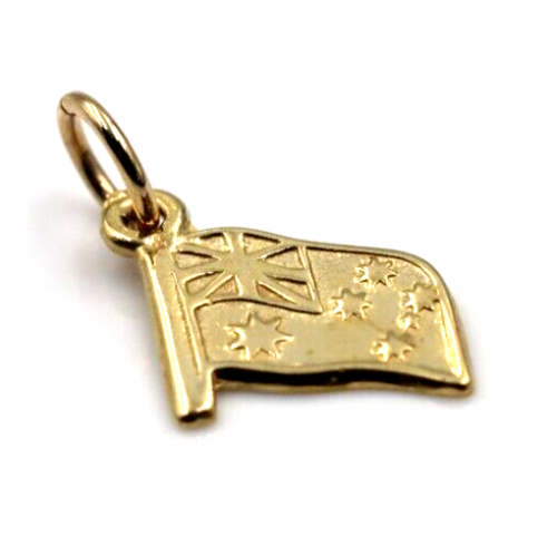 Kaedesigns, Genuine 9K Yellow Gold Australian Flag Charm or Pendant