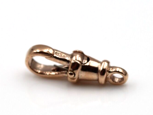 Genuine 9kt 9ct Solid Yellow or Rose Gold Rotating Albert Swivel Clasp 17mm Size