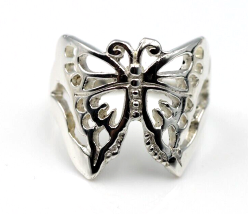 Kaedesigns, Genuine Sterling Silver 925 Solid Large Butterfly Ring 236