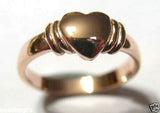 Kaedesigns, 375 New Genuine 9ct Yellow, Rose or White Gold Heart Signet Ring Item 280