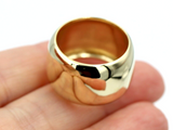 Size R1/2 Genuine Huge 9ct 9k Yellow, Rose or White Gold Solid 15mm Extra Wide Barrel Band Ring