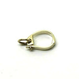 9ct Yellow gold Plain 13mm Enhancer Bail Clasp with loop and soldered jump ring
