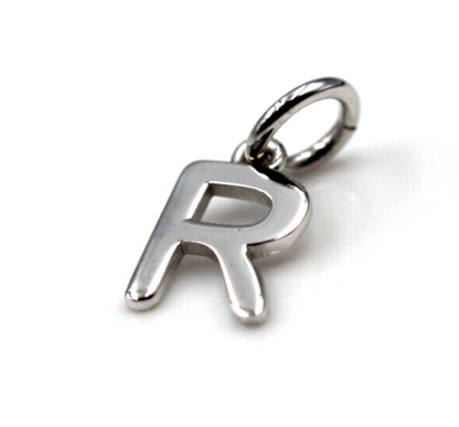 Kaedesigns, Genuine 9ct 9kt Genuine Solid Small Yellow, Rose or White Gold Initial Pendant R