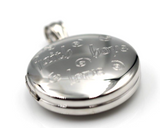 Sterling Silver Faith, Hope, Love Engraved Pendant Locket for 2 pics- Free Post