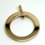 Genuine 9ct Yellow or Rose or White Gold Personalised & Engraved Circle Pendant