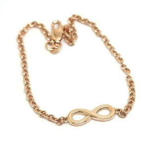 Kaedesigns, New 9ct 9k 375 Solid Rose or Yellow Gold Infinity Belcher Bracelet