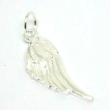 Solid sterling silver Angel Wing charm 3D pendant or charm