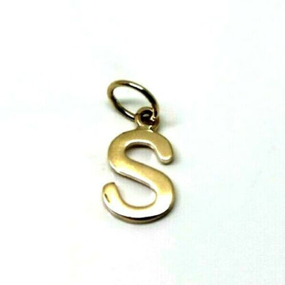 Kaedesigns, Genuine 9ct 9kt Genuine Solid Yellow, Rose or White Gold Initial Pendant S