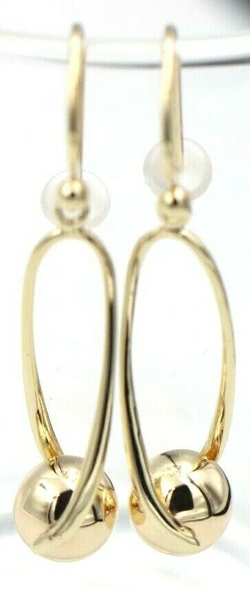 Kaedesigns, 9ct Yellow Or White Or Rose Gold  Hook Gold 8mm Ball Drop Earring