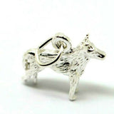 Kaedesigns 3D Genuine Sterling Silver 925 Alsatian Dog / German Shepherd Charm or Pendant