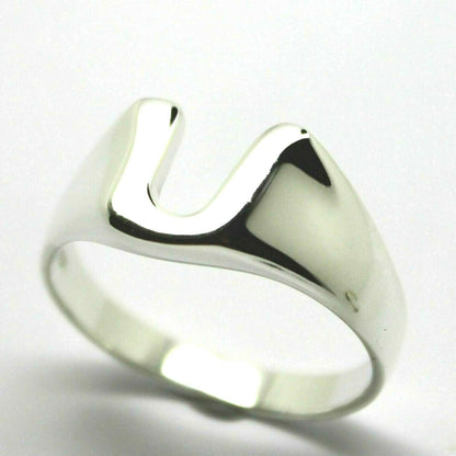 Kaedesigns, Genuine 9ct 9k Solid Yellow Or Rose Or White Gold 375 Large Initial Ring U