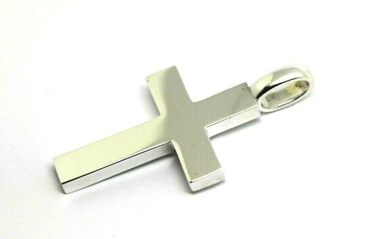 Kaedesigns Genuine Large Heavy Sterling Silver Huge Cross Pendant with 9mm bale