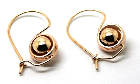 Kaedesigns New Genuine 9ct 9Kt Yellow, Rose or White Gold Spinning Belcher Ball Earrings