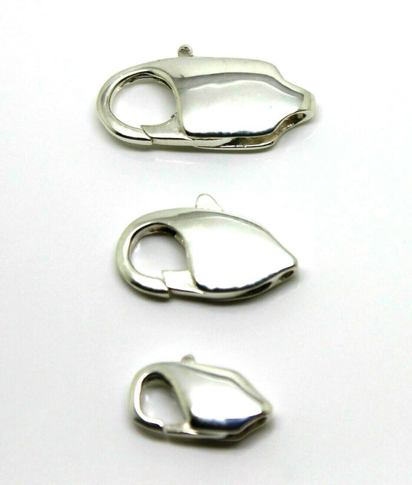 Genuine Sterling Silver Extra LARGE, Large, Medium Parrot Clasp